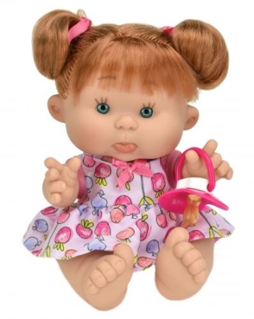 картинка испанские Пупс-мини Pepotes (Тыковка) с волосами, 26 см (вид 2), арт. 954 интернет-магазин TuKiTu.ru